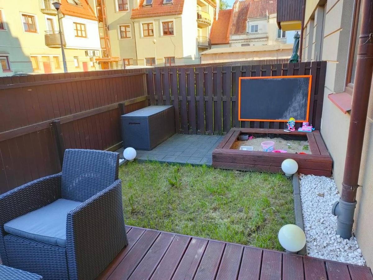 Apartament Rodzinny Z Ogrodkiem W Centrum Gizycka Giżycko Dış mekan fotoğraf